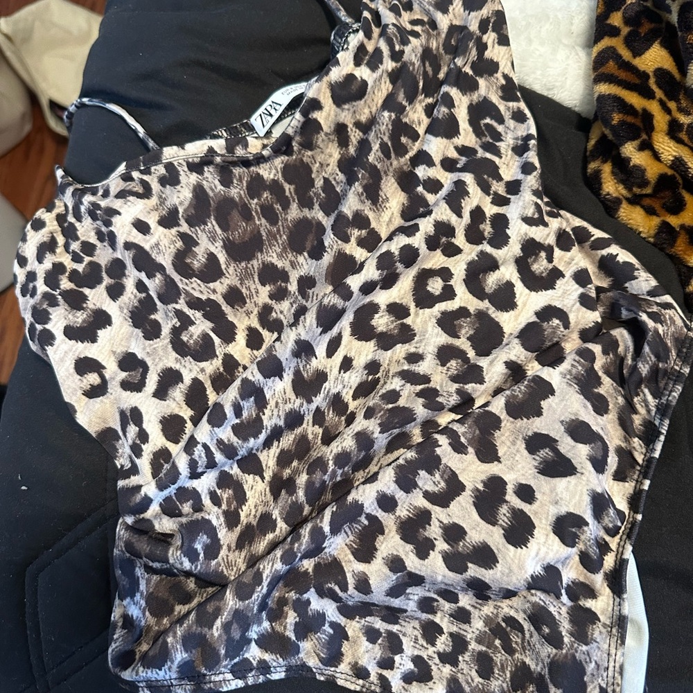 Zara Leopard Print Top